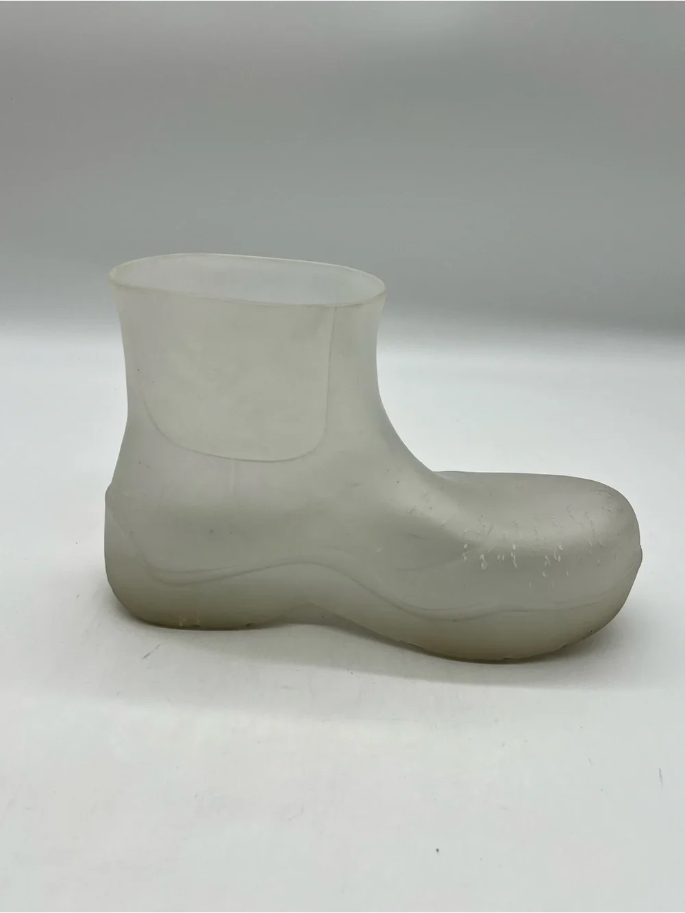 Bottega Veneta Icon Puddle Men’s Sz 43 Sz US 10 Clear Rubber Ankle Rain Boots.